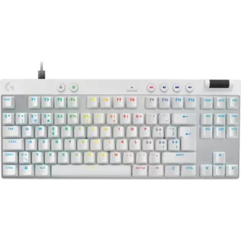 Logitech G PRO X RAPID Πληκτρολόγιο gaming - TKL - Μηχανικό - QWERTZ (CH) - Λευκό (920-013286)