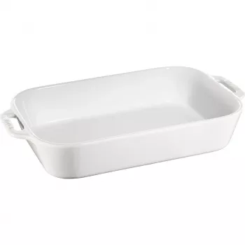 Ορθογώνιο πιάτο Staub 40511-151 4,5 l – Λευκό, χωρητικότητα 4,5 L