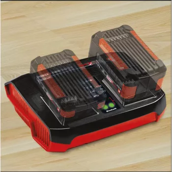 Einhell Power-X-Twincharger 3 A Φορτιστής μπαταρίας για εσωτερικό χώρο Μαύρο - Κόκκινο (4512069)