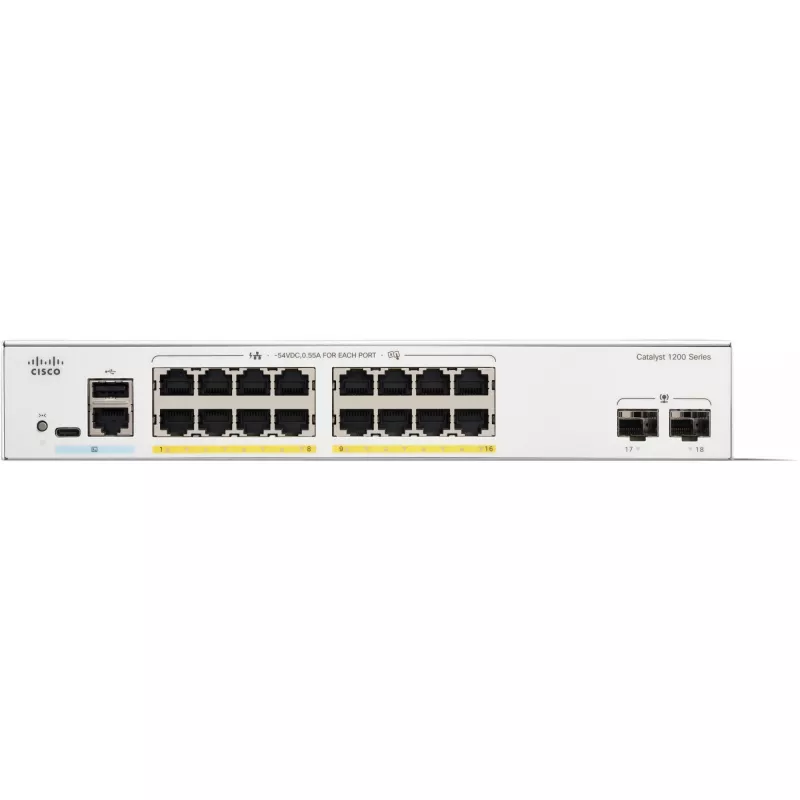 CISCO Catalyst 1200 16 θύρες GE PoE 2x1G SFP