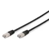 Καλώδιο δικτύου Digitus CAT 5e SF/UTP Καλώδιο Patch Μαύρο 3m