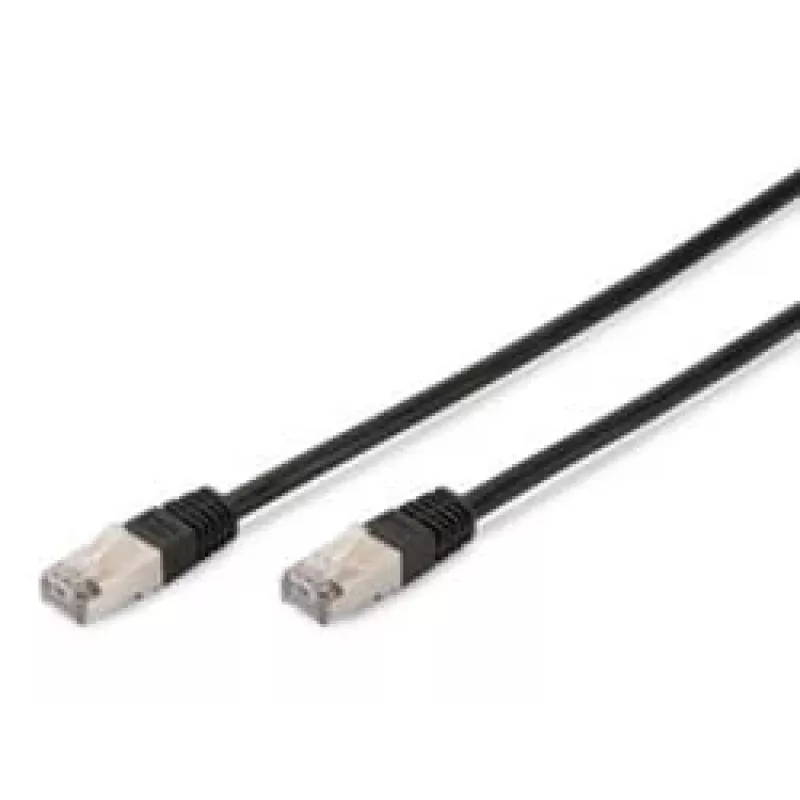 Καλώδιο δικτύου Digitus CAT 5e SF/UTP Καλώδιο Patch Μαύρο 3m