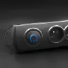 Προστασία υπέρτασης Qoltec 50113 μαύρο 8 έξοδοι AC 230 V 1,8 m