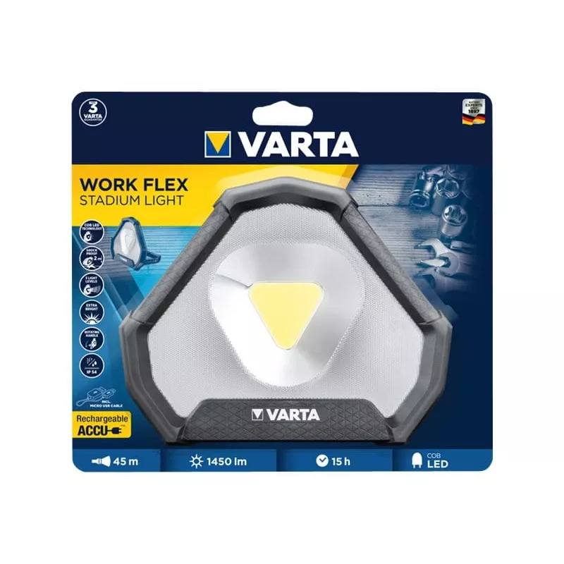 Αυτόνομο φωτιστικό εργασίας Varta Work Flex Μαύρο