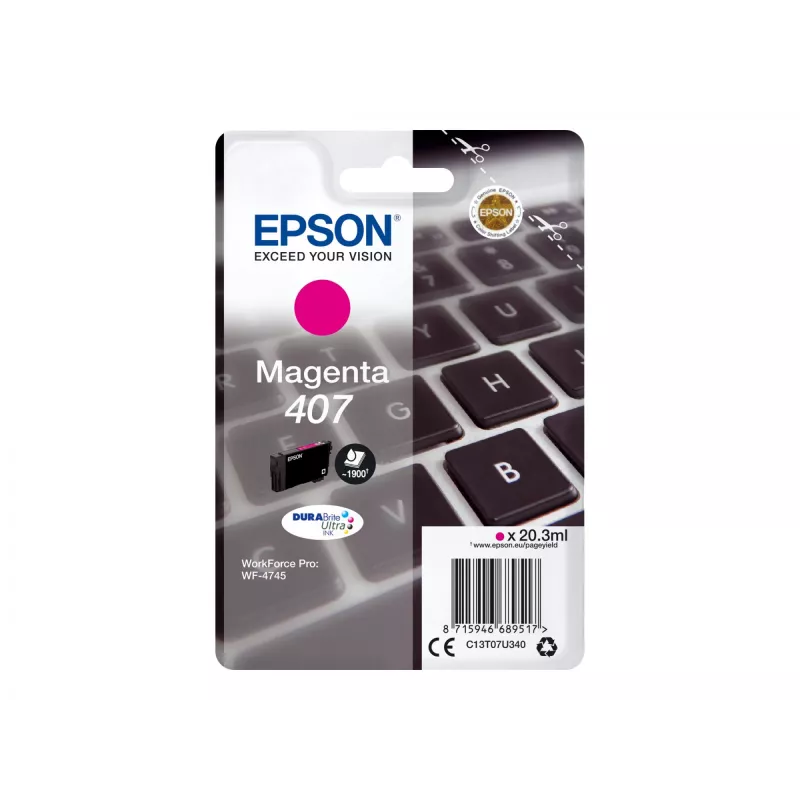 Μελάνι Epson C13T07U340 Magenta High (XL) Yield για WF-4745 Series