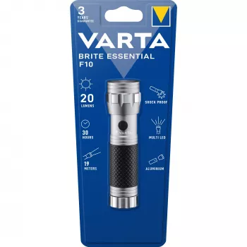 Φακός Varta Brite Essential F10 15608 201 401 — LED, 100 Lumen, compact
