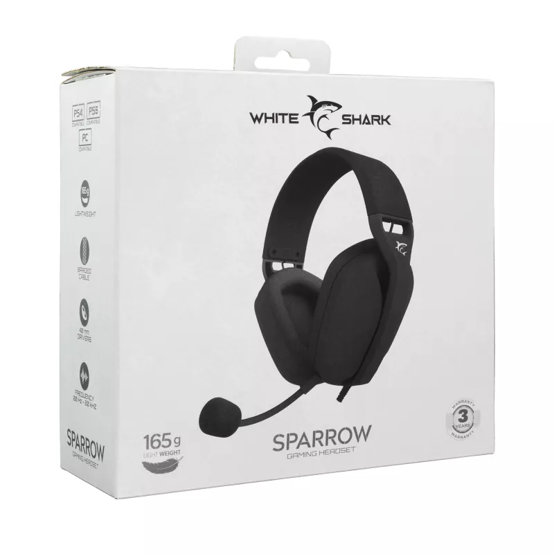 Ακουστικά White Shark GH-2443 Sparrow μαύρο
