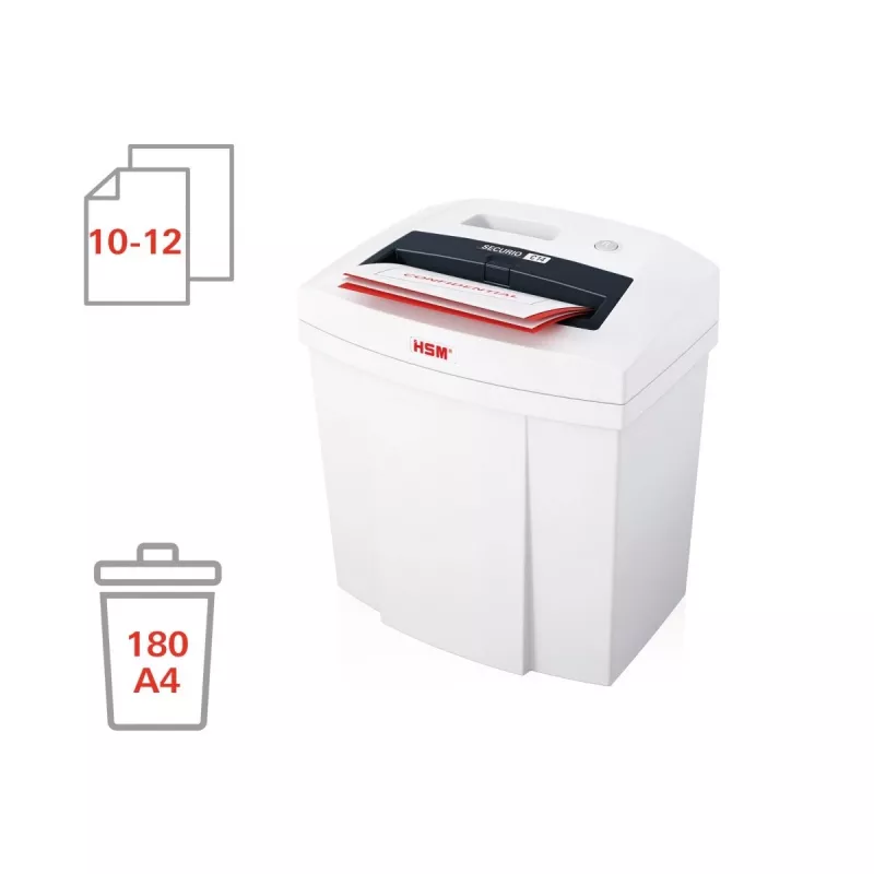 HSM SECURIO C14 καταστροφέας χαρτιού, λωρίδες 3,9 mm, P-2, 14 φύλλα, είσοδος 225 mm, κάδος 20 l