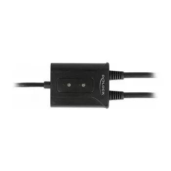Σειριακό καλώδιο DeLOCK 63950 USB 2.0 Type-A 2 x RS-232 DB9 μαύρο 0,6 m