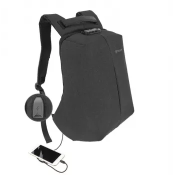 Σακίδιο πλάτης Tellur Notebook 15.6 Antitheft με θύρα USB, μαύρο