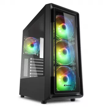 Κουτί PC Sharkoon TK4 RGB Midi Tower μαύρο