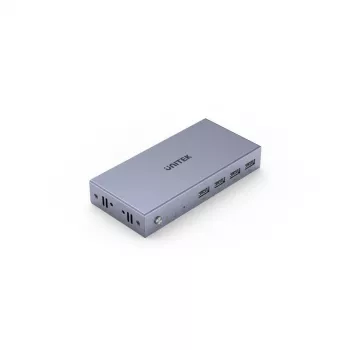 Διακόπτης KVM Unitek V307A USB HDMI 2 θυρών 4K Ultra HD 3840x2160@60Hz HDCP 2.2, Μεταλλικό περίβλημα, γκρι