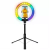 LogiLink δακτυλιοειδές φως smartphone με τρίποδο selfie stick, DM 20cm (AA0156)
