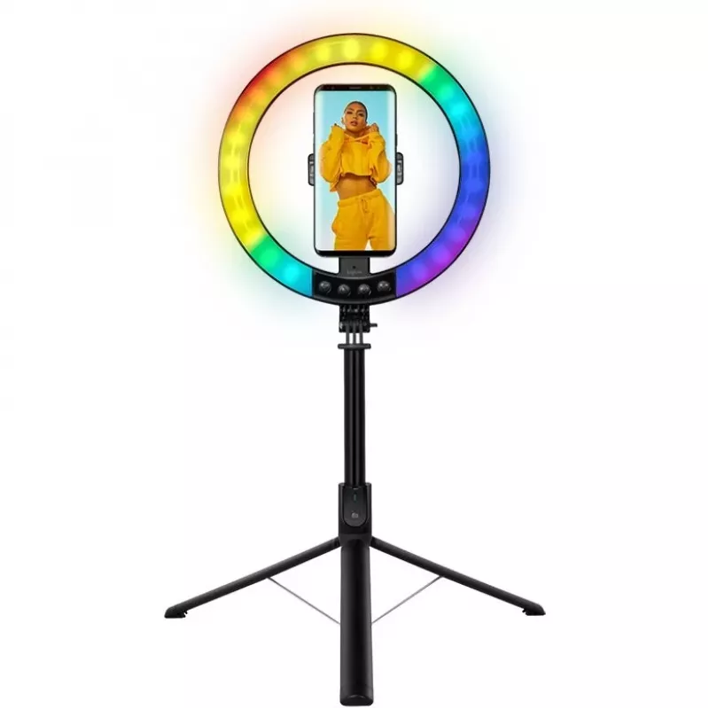 LogiLink δακτυλιοειδές φως smartphone με τρίποδο selfie stick, DM 20cm (AA0156)