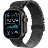 Μαύρο βραχιόλι Titanium Milanese 49 mm – L