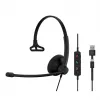 Headset EPOS IMPACT 100 MS Mono USB-C+A Ενσύρματο Ελαφρύ 51g
