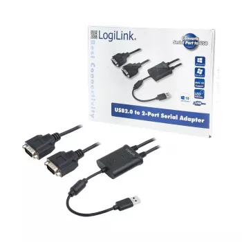 Προσαρμογέας USB 2.0 σε 2x σειριακές