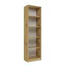 Βιβλιοθήκη Top e shop R50 ARTISAN — φινίρισμα δρυς, 5 ράφια, πλαίσιο μοριοσανίδας