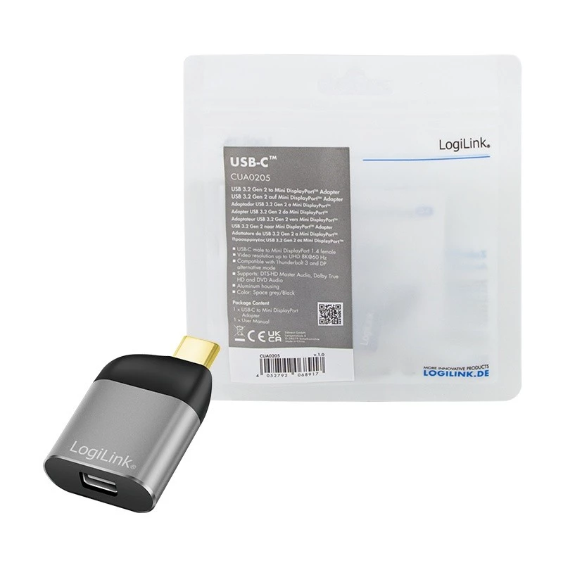 Προσαρμογέας USB Type-C σε mDP/B, 8K