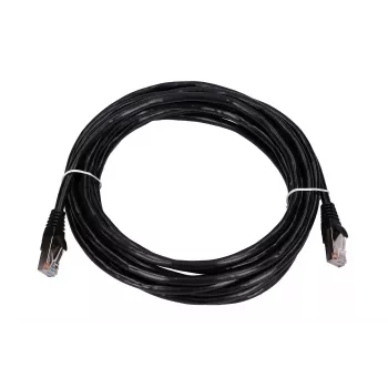 Καλώδιο patch LAN Extralink Cat5e FTP 5 m, συνεστραμμένου χαλκού, RJ-45–RJ-45, μαύρο