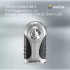 Φακός χειρός Varta 16647 Μαύρο Ασημί