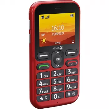 Doro Leva L10 4G, τηλέφωνο με μεγάλα πλήκτρα, κόκκινο (380571)