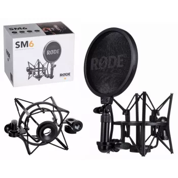 RODE SM6 Βάση ανάρτησης με φίλτρο pop, Μαύρο