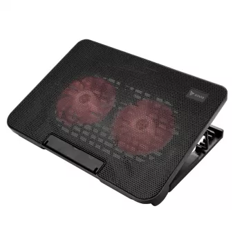Βάση ψύξης laptop SAVIO COS-02, 2 ανεμιστήρες 14 cm, τροφοδοσία USB, έως 17,3 ίντσες, μαύρο