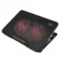 Βάση ψύξης laptop SAVIO COS-02, 2 ανεμιστήρες 14 cm, τροφοδοσία USB, έως 17,3 ίντσες, μαύρο