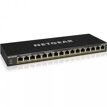 NETGEAR GS316P Unmanaged Gigabit Ethernet (10/100/1000) Power over Ethernet (PoE) Μαύρο