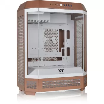 Κουτί Thermaltake The Tower 600 CA-1Z1-00MUWN-00 Midi Tower ATX, ψημένο γυαλί, 2 ανεμιστήρες 140 mm, υποστήριξη μονάδων 3,5/2,5 ιντσών, Mocha Mousse