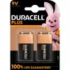 Duracell Plus μπαταρία 9V (MN1604 / 6LR61), 2 τεμ.