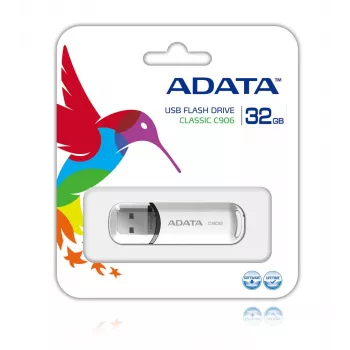 ADATA Classic Series C906 - USB-Stick - 32 GB - USB 2.0 - Λευκό
