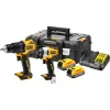 Σετ συνδυασμού ηλεκτρικών εργαλείων DeWALT DCK2062E2T-QW, 1/4 ίντσες τσοκ, 200 N⋅m ροπή