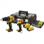 Σετ συνδυασμού ηλεκτρικών εργαλείων DeWALT DCK2062E2T-QW, 1/4 ίντσες τσοκ, 200 N⋅m ροπή