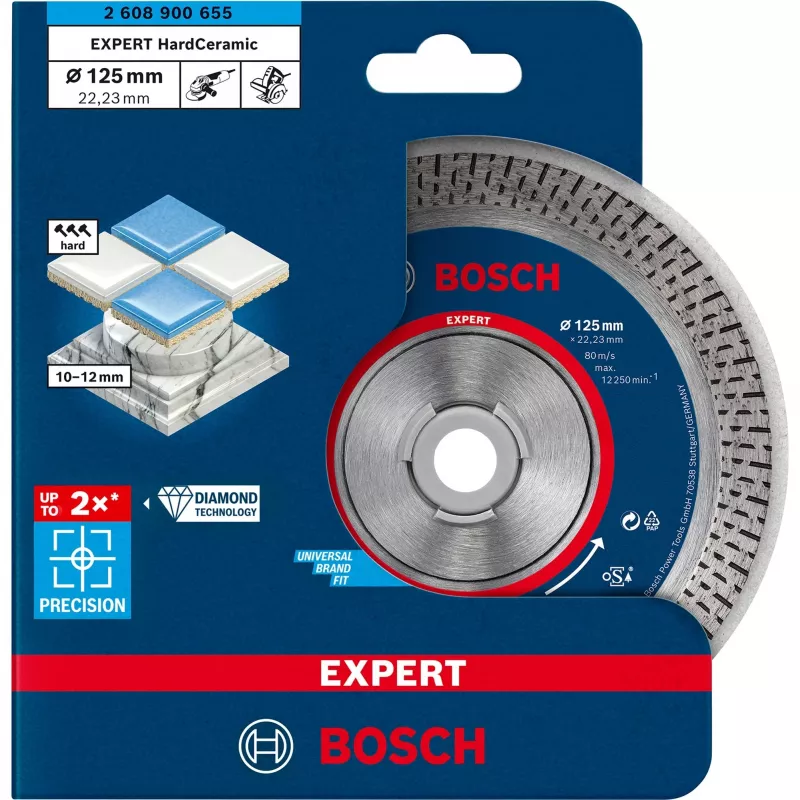 Bosch EXPERT HardCeramic 2608900655 διαμαντόδισκος κοπής, 125 x 22,23 x 1,4 mm