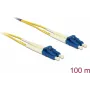 Καλώδιο οπτικών ινών Delock LC Duplex σε LC Duplex Singlemode OS2 100 m (80161)