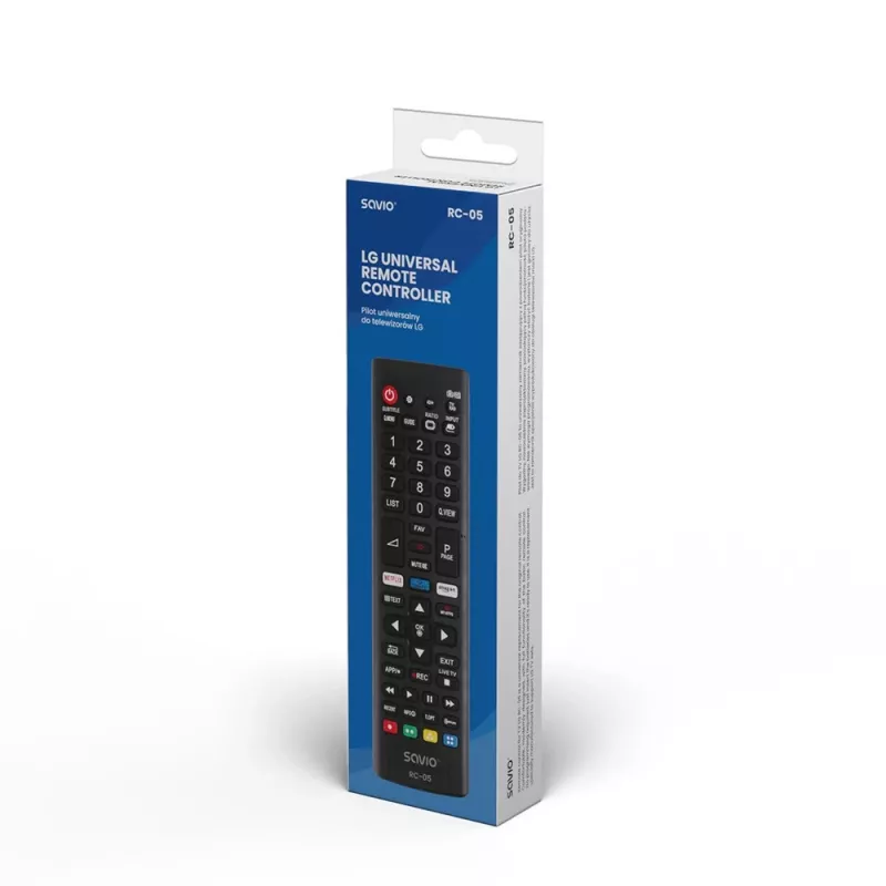 Savio RC-05 μαύρο τηλεχειριστήριο IR ασύρματο