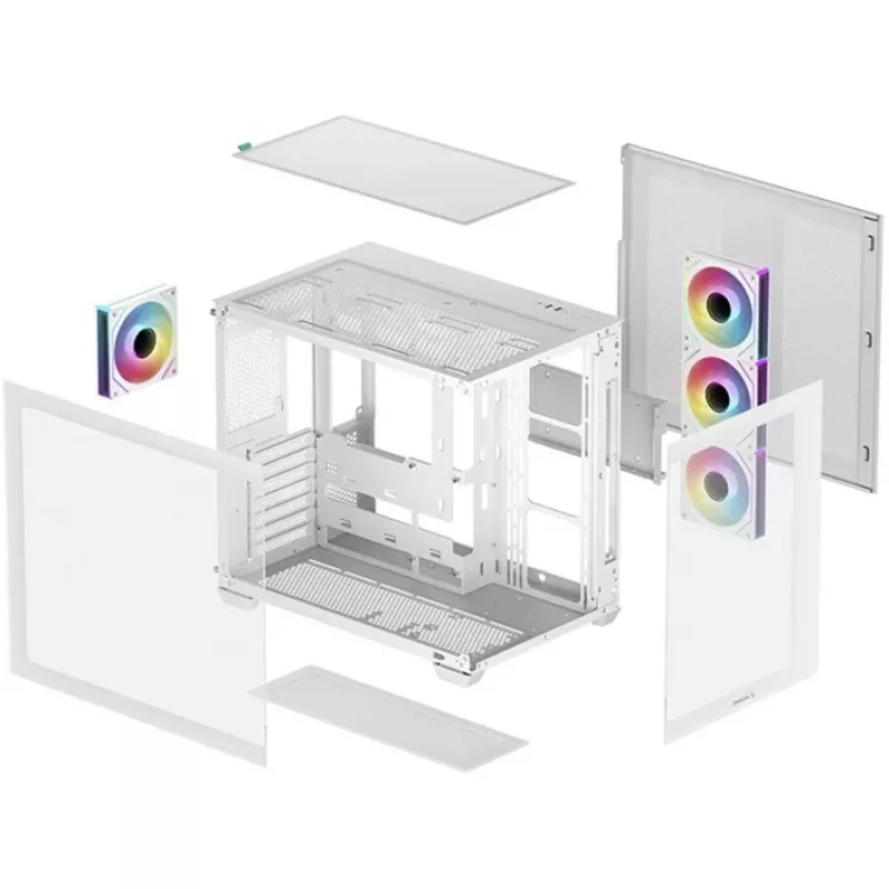 Κουτί PC DeepCool CG530 4F WH Midi Tower λευκό