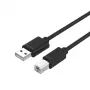 UNITEK Y-C421GBK Καλώδιο USB 5 m USB 2.0 USB A USB B Μαύρο