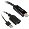 Καλώδιο προσαρμογέα HDMI σε DisplayPort Akasa AK-CBHD24-25BK