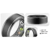 Έξυπνο δαχτυλίδι Manta SR01BK-57 Black, καρδιακός ρυθμός και οξυγόνο αίματος, IP68