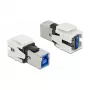 Μονάδα Keystone DeLOCK 86394 επίπεδη λευκή USB A
