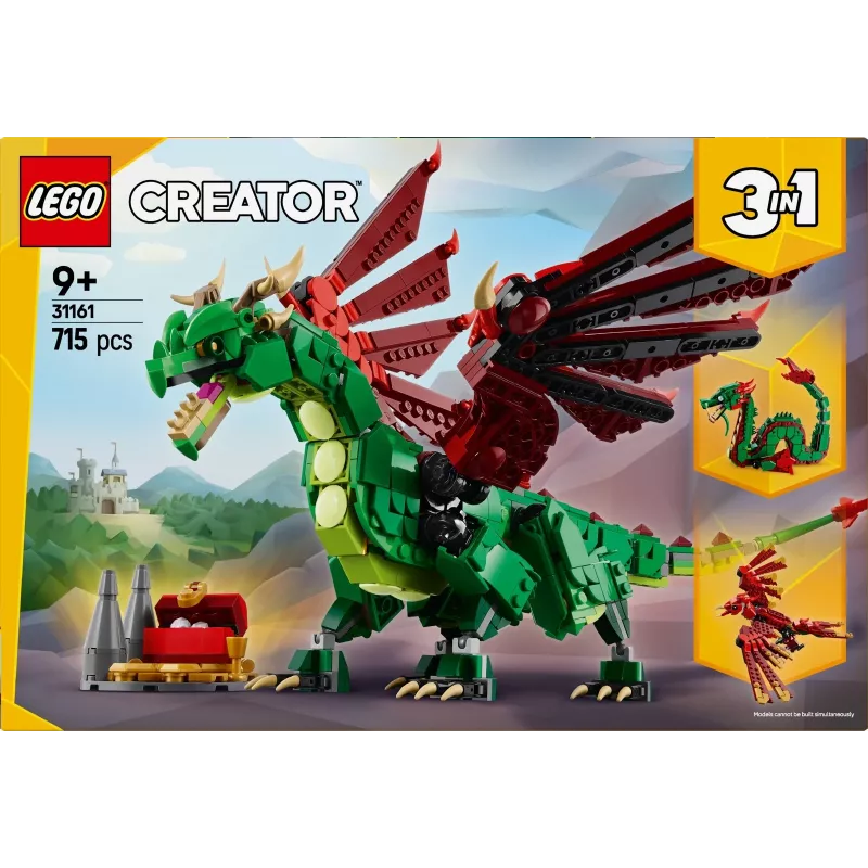 LEGO CREATOR 3 IN 1 31161 Μεσαιωνικός δράκος