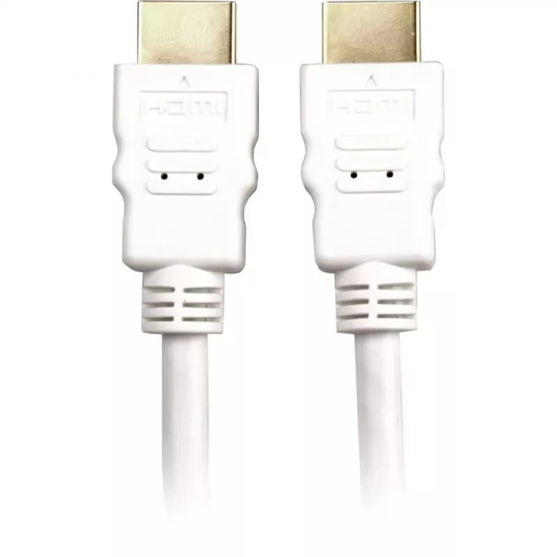 Καλώδιο High Speed HDMI με Ethernet λευκό, 2 μέτρα