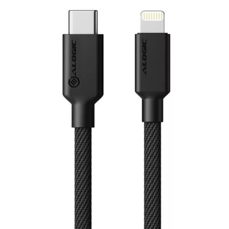 Alogic Καλώδιο USB 2.0 USB-C βύσμα αρσενικό – Lightning βύσμα αρσενικό 1m μαύρο