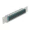 Patchpanel LWL DeLOCK 10 ιντσών 12 Port SC Duplex aqua 1U γκρι