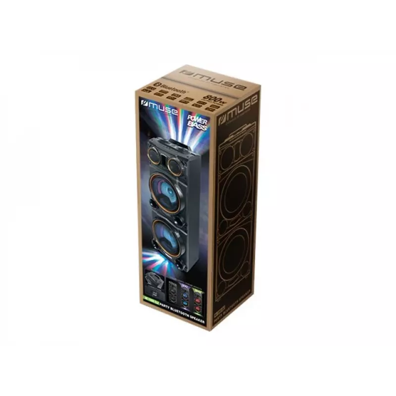 Muse M-1988 DJ φορητό ηχείο πάρτι μαύρο 800 W