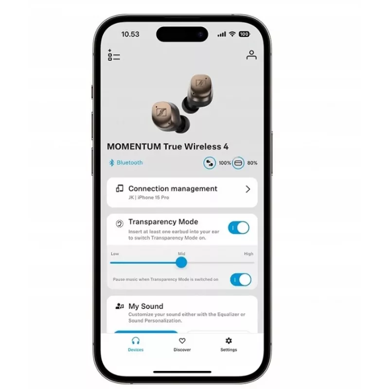 Sennheiser Momentum True Wireless 4 Ακουστικά - Μαύρο Copper