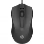 HP Ενσύρματο ποντίκι 105, αμφίχειρο, οπτικό, USB Type-A, 1600 DPI, μαύρο